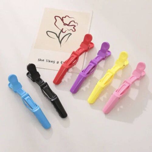 5pcs Colorful Alligator Hair Clips Clamps Hairdressing Profe