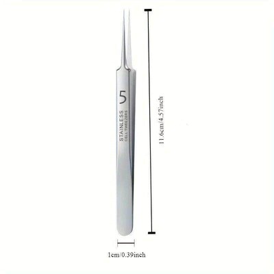 1 Pack Extra Fine No. 5 Cellular Acne Blackhead Tweezers - F