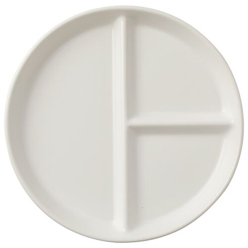Ceramic Japanese dividing plate Childrens breakfast plate