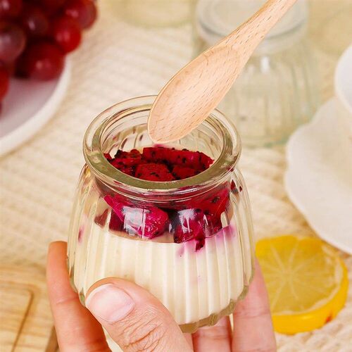 Baking Glass Bottles with Lid Honey Yogurt Pudding Glass Bot