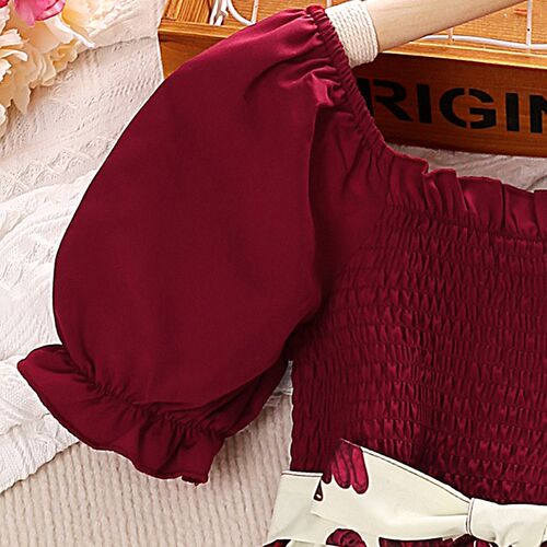 Kids Casual Dress for Girls Summer 2023 New Toddler Floral P