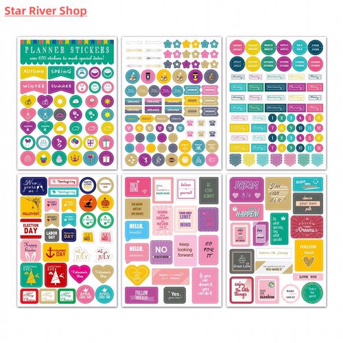 Planner Stickers for Diary Bullet Journal Accessories Sticke