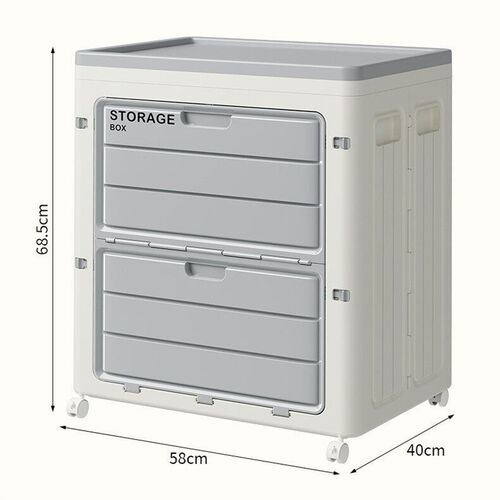 Large-capacity household clothes folding storage box
