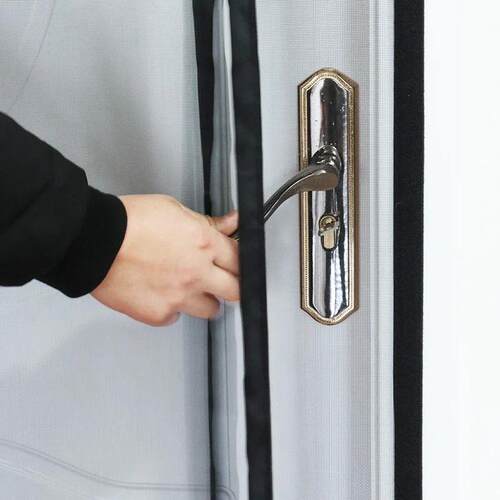 Magnetic Door Screen,Black Side Door Magnetic Mosquito Net,I