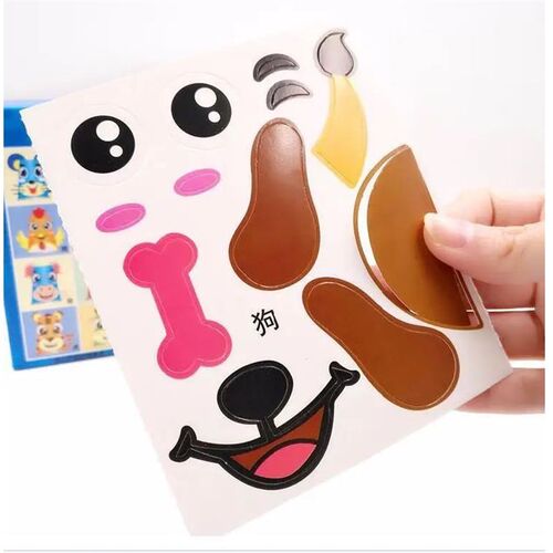 12pcs Children 3D DIY handmade paper cups sticker material k