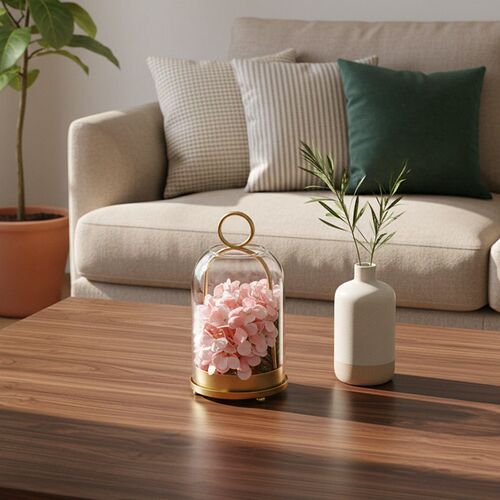 European Style Creative Retro Glass Candlestick Windproof Ca
