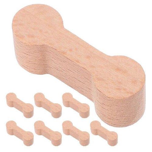 8 Pcs Wooden Train Track Connectors Kids Educational Toys