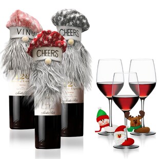 Chuanghou Christmas Small Gift Flannel Wine Glass Holding Ol