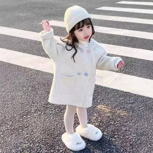 Bear Leader Baby Girls Coat Cute Rabbit Ears Color Blocked