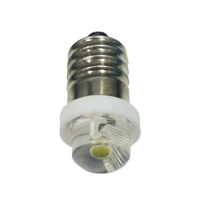 Replacement Bulb 3V 4.5V 6V 0.5W 6000K White LED E10 For Soc