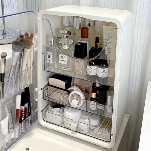 Makeup Organizer Cosmetic Storage Box Drawer Type Desktop Fi