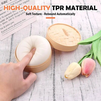 Colorful Dumpling Stress Balls Fidget Sensory Toy Squeeze Do