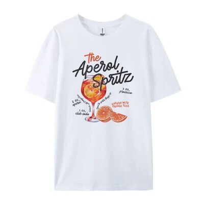 Aperol Spritz Retro Cocktail Graphic Tees Women Cute Alcohol