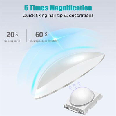 Rechargeable Nail Lamp Handheld UV Light For Gel Nails Mini
