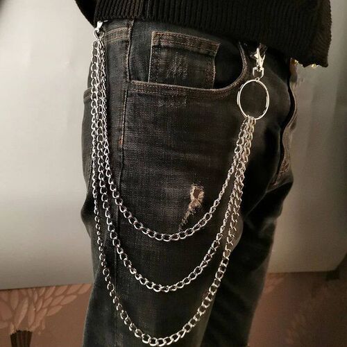 Dovzhna 3 Layers Metal Rock Layered Classics Keychains Men W