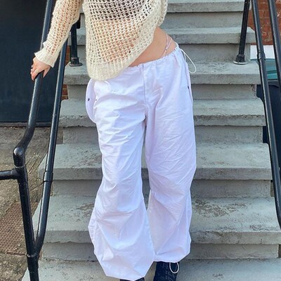 Cuteandpsycho Setwear Joggers Baggy Trousers Loose Wide Leg