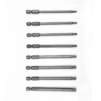 8pcs Torx Screwdriver Bit Drivers Repair Security Silver