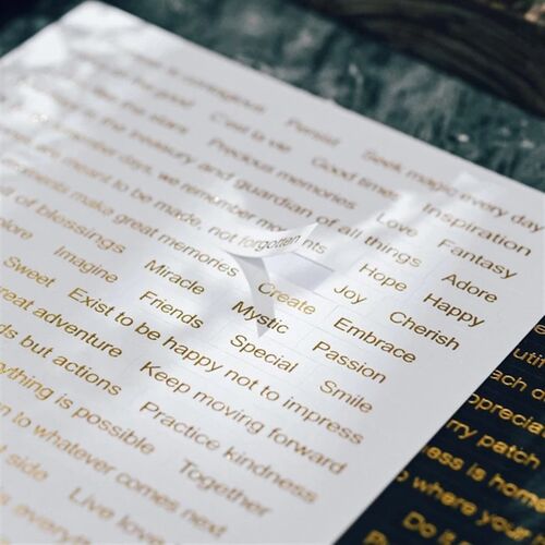 406PCS Vintage Small Talk Text Collection Stickers DIY Diary