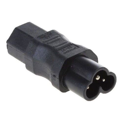 IEC 320 3-Pin C13 Female To Male Cloverleaf Plug Power