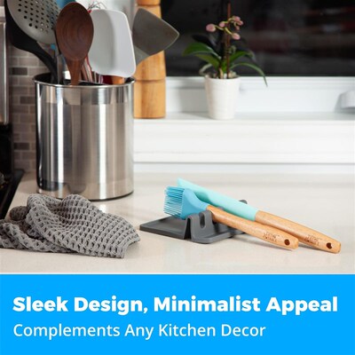 Silicone Spoon Rest Kitchen Utensil Holder Drip Pad