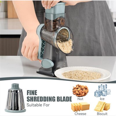 Rotary Cheese Grater Vegetable Cheese Shredder Slicer