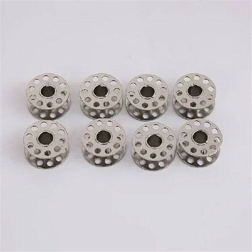 10pcs Metal Bobbins Spool Stainless Steel Sewing Machine