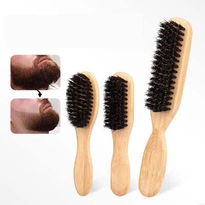 Man Beard Brush Practical Boar Bristle Cleaning Brush Hair B