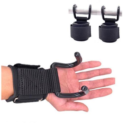 Weightlifting & Pull-Up Anti-Slip Assist Hooks Wrist Support