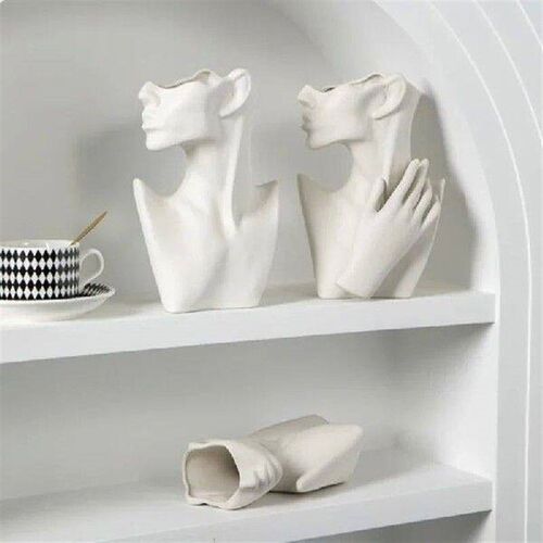 Ceramic Vase Modern Home Decor Creative Flower Vase Human