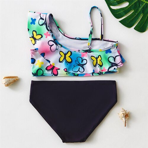 Girls Bikini 3~10Years Girls Swimsuit Ruffle style Swimming
