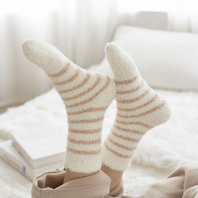 winter thickened non-shedding sleeping socks long floor sock