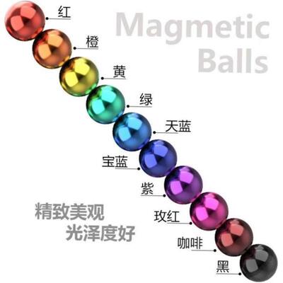 New Colorful Magnetic Ball Toys Metal DIY Magnet Balls Block