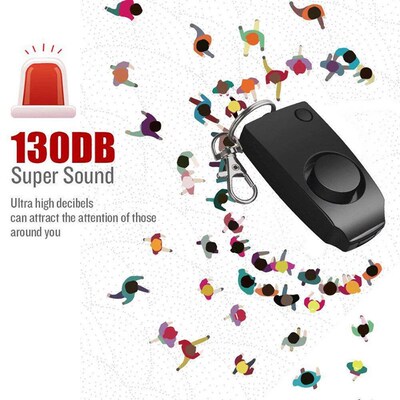 7x3.4x2cm Anti-Rape Device Alarm 130dB Safe Sound Emergency