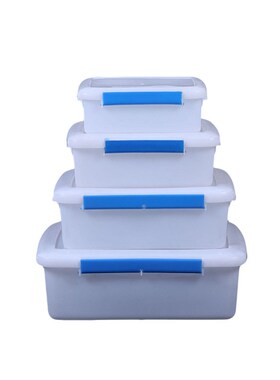 Plastic Foodgrade Transparent Storage Box Rectangular Takeou