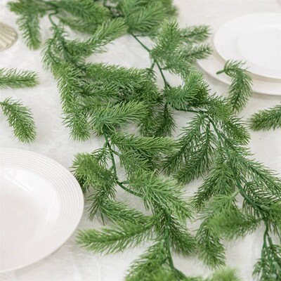 72 Mesh Pine Leaves Artificial Plants Christmas ree decorati