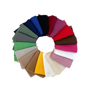 linen scarf women Solid retro and silk 棉麻围巾 cotton