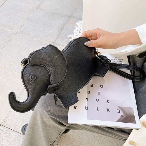 Funny Small Bag New Elephant Bag Cartoon Girl All-match Shou