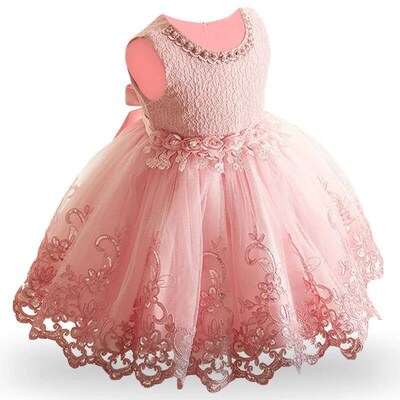Flower Girls Party dresses For New Year Baby Girls Sleeveles