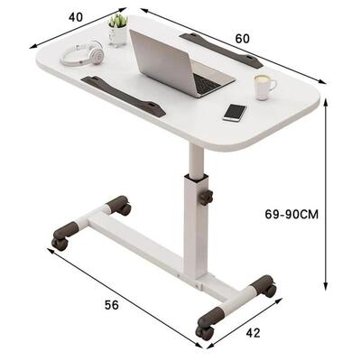 Foldable Standing Desk with Wheels 27.2-35.4  Height Adjusta
