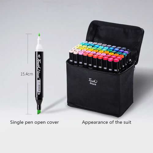 Color Markers Double Head Oily Drawing  Art Supplies Paint M