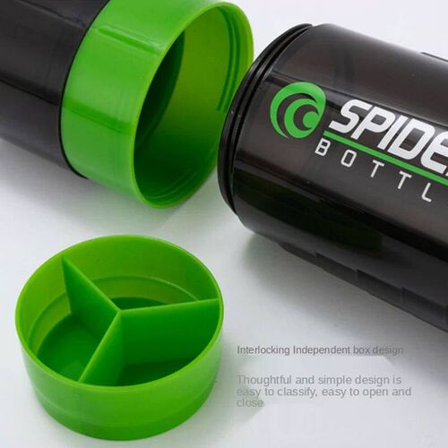 3 Layers Shaker Protein Bottle Powder Shake Cup Large Capaci