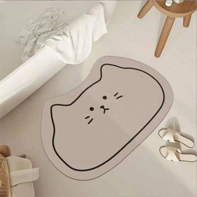 Thickened Soft Diatomaceous Earth Bathroom Absorbent Floor M