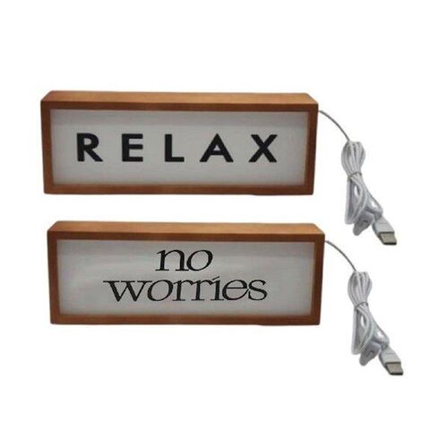 USB Nightlight Light up Sign NightStand Housewarming Desk
