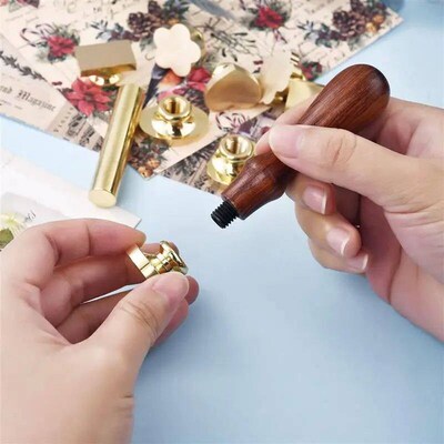 Blank Wax Sealing Stamp Not Engraved Brass Sealing Wax Stamp