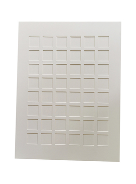 以琳多宫格白色卡纸画框路飞卡通头像手绘简笔美术油画棒装裱