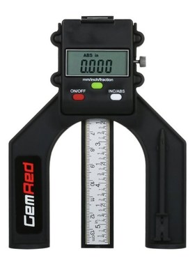 GemRed Professional Portable Digital Depth Gauge 0-80mm Dept