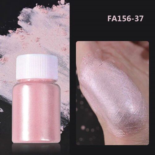 1Box Cherry Pink Chrome Pearl Nail Powder Gradient Mirror Ef