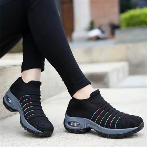 Without Laces Super Big Size Womens Runners Vulcanize Sneake