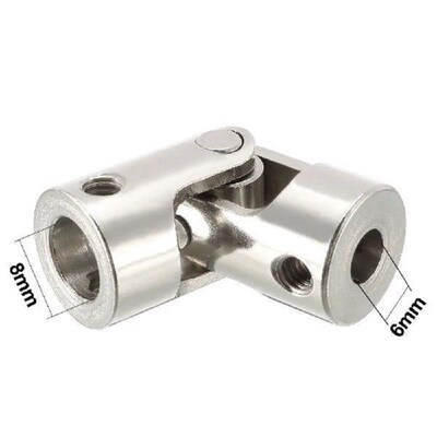 Uxcell 5-10mm Rotatable Universal Joint Steering Gear U