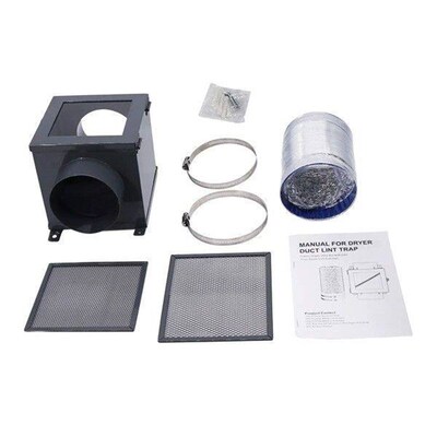 TYMQ Dryer Duct Lint Trap, Indoor Dryer Vent Kit with Dryer